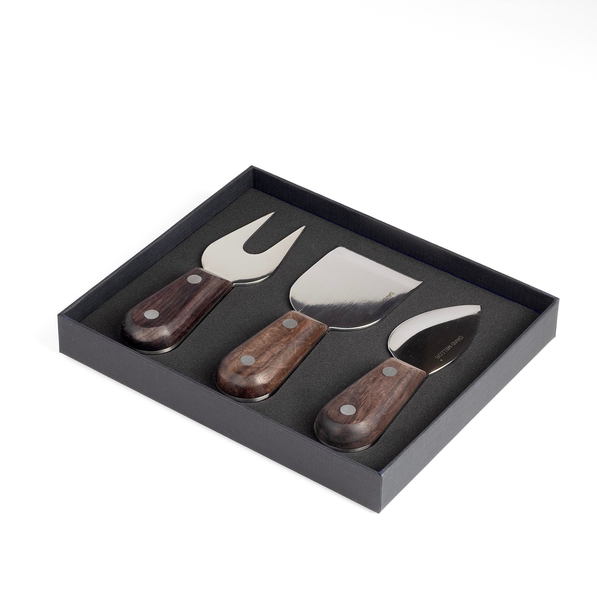 David Mellor Rosewood Cheese Knife Set of 3